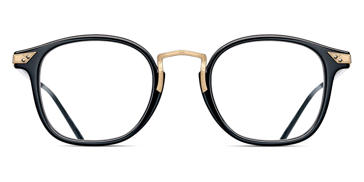 Matsuda® 2808H MTD 2808H Black/Brushed Gold 45 - Black / Brushed Gold Eyeglasses