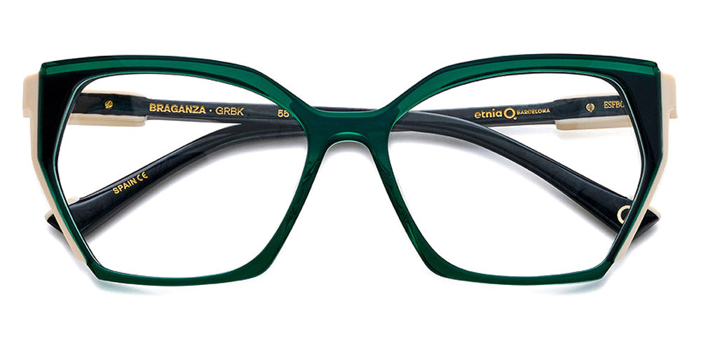 Etnia Barcelona® BRAGANZA 5 BRAGAN 55O GRBK - GRBK Green/Black Eyeglasses