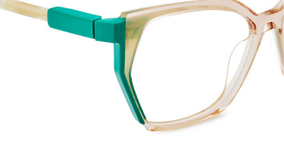 Etnia Barcelona® BRAGANZA 5 BRAGAN 55O WHGR - WHGR White/Green Eyeglasses