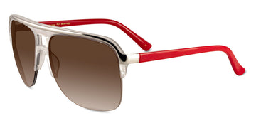 Sama® FLY SAM Matte Crystal/Red 63 - Matte Crystal/Red Sunglasses