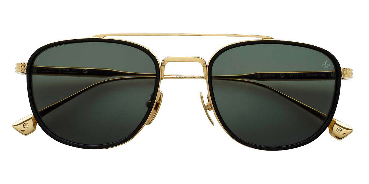 Philippe V® No11.1 PHI No11.1 Gold/Green 53 - Gold/Green Sunglasses