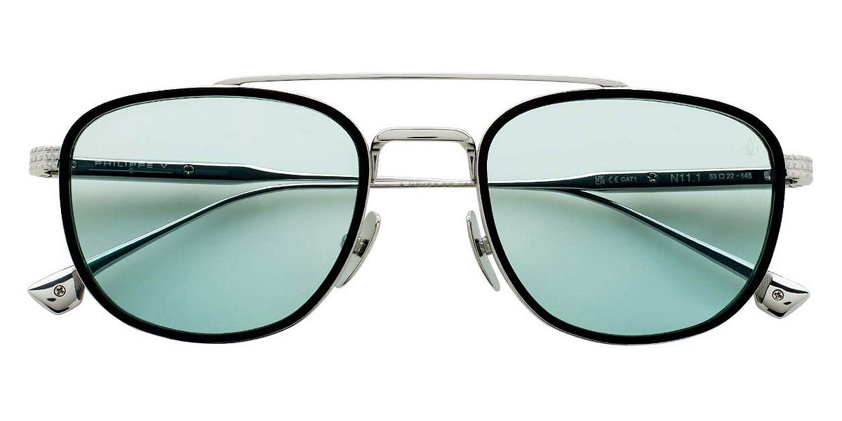 Philippe V® No11.1 PHI No11.1 Silver/Jelly Green PTC 53 - Silver/Jelly Green PTC Sunglasses