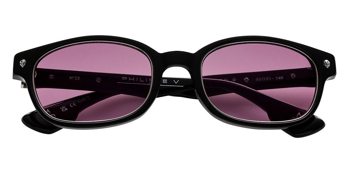 Philippe V® No22 PHI No22 Black/Purple 55 - Black/Purple Sunglasses