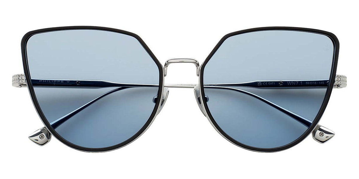 Philippe V® WNo7.1 PHI WNo7.1 Silver/Jelly Blue PTC 58 - Silver/Jelly Blue PTC Sunglasses