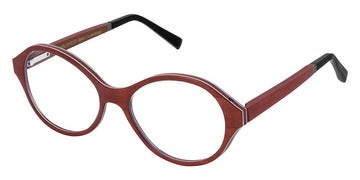 Gold & Wood® ALEXIA G&W ALEXIA 03 51 - 03 - Burgundy Bolivar/Hazelnut Bolivar/Aluminum Eyeglasses