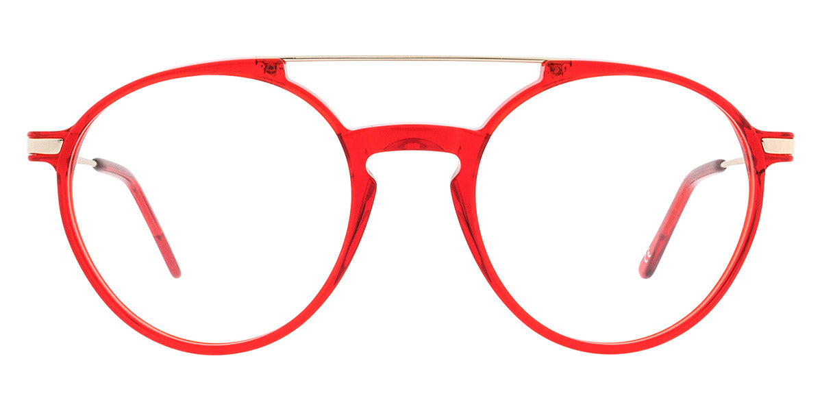 Andy Wolf® 4547 ANW 4547 E 51 - Red/Gold E Eyeglasses