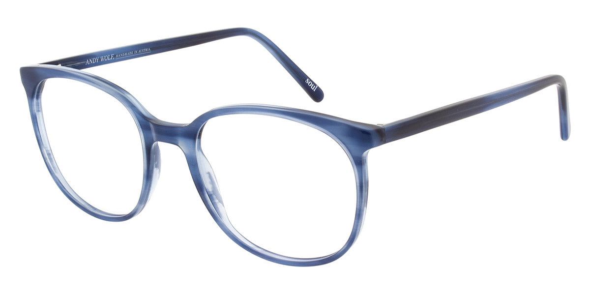 Andy Wolf® 4561 ANW 4561 E 53 - Blue/Brown E Eyeglasses