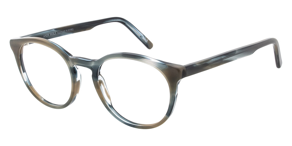 Andy Wolf® 4567 ANW 4567 M 49 - Blue/Brown M Eyeglasses