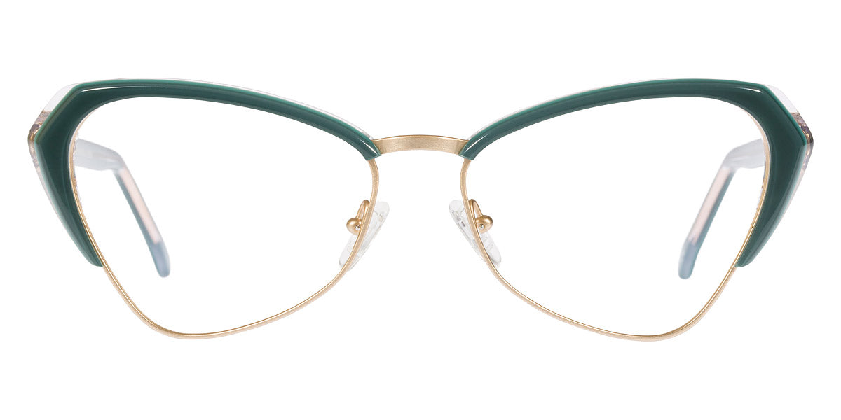 Andy Wolf® 5047 ANW 5047 E 57 - Teal/Gold E Eyeglasses
