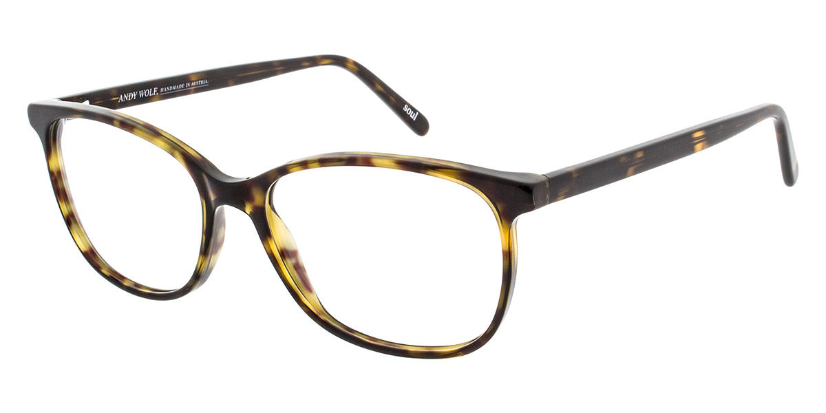 Andy Wolf® 5079 ANW 5079 B 52 - Brown/Yellow B Eyeglasses