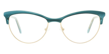 Andy Wolf® 5081 ANW 5081 E 53 - Teal/Gold E Eyeglasses