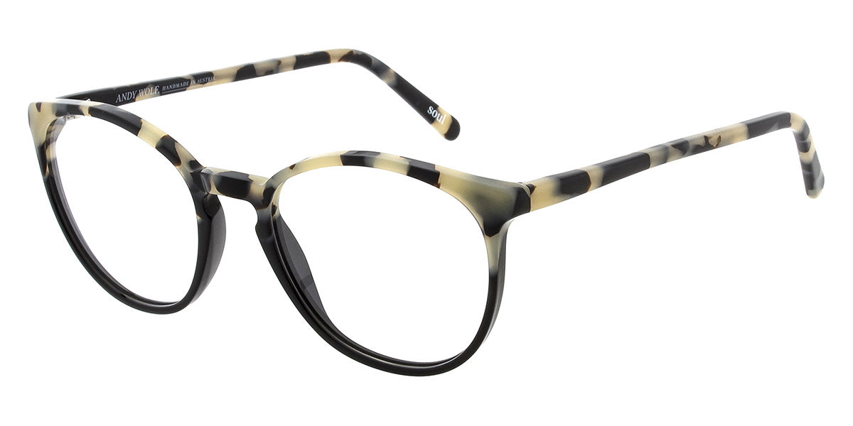 Andy Wolf® 5085 ANW 5085 X 48 - Beige/Black X Eyeglasses