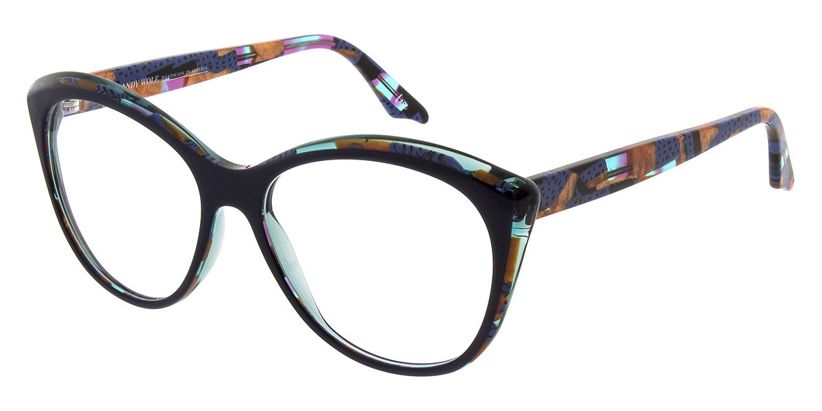 Andy Wolf® 5089 ANW 5089 D 56 - Black/Colorful D Eyeglasses