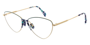 Andy Wolf® Chia ANW Chia 07 56 - Gold/Teal 07 Eyeglasses