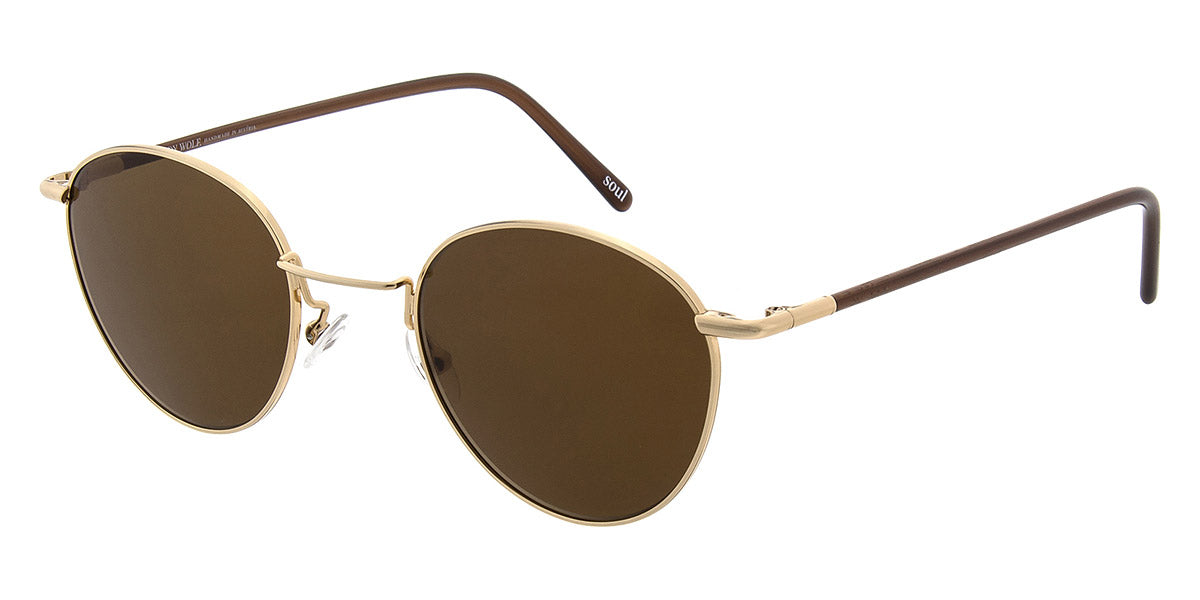 Andy Wolf® Demetrio Sun ANW Demetrio Sun C 48 - Gold/Brown C Sunglasses