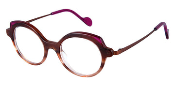 NaoNed® Ardana NAO Ardana 45101 47 - Gradient Chestnut and Orchid Tortoiseshell / Matte Chestnut Brown Eyeglasses