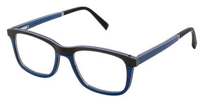 Gold & Wood® B16 NEO 01 G&W B16 NEO 01 07 54 - 07 - Light Brown Horn/Electric Blue Birch Eyeglasses