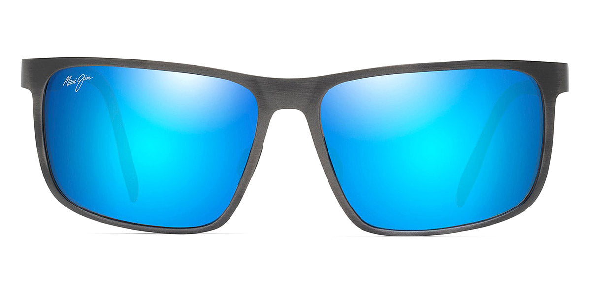 Maui Jim® Wana B846-02C - Brushed Dark Gunmetal / Blue Hawaii Sunglasses