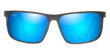 Maui Jim® Wana B846-02C - Brushed Dark Gunmetal / Blue Hawaii Sunglasses