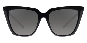 Balenciaga® BB0046S BB0046S 001 55 - Black / Gray Sunglasses