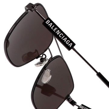 Balenciaga® BB0116SA BB0116SA 001 59 - Gray / Gray Sunglasses