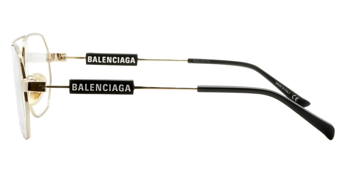 Balenciaga® BB0117O BB0117O 003 57 - Gold Eyeglasses