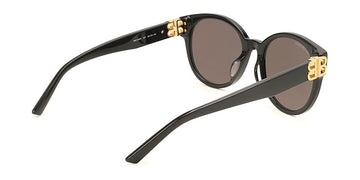 Balenciaga® BB0134SA BB0134SA 001 55 - Black / Gold / Gray Sunglasses