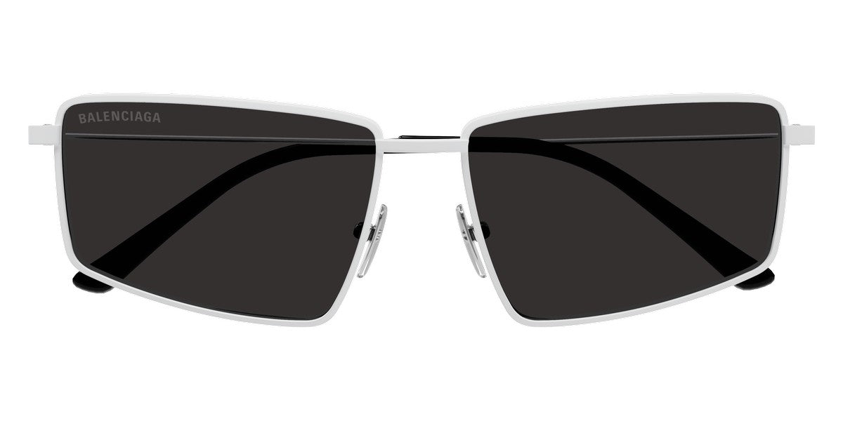 Balenciaga Silver/Black Monogram BB0015S Cat Eye Sunglasses