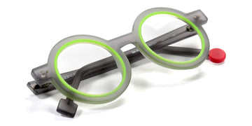 Sabine Be® Be Addict - Matte Translucent Gray / Matte Neon Green Eyeglasses