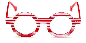 Sabine Be® Be Addict Stripe - Shiny Red Fat Stripes / Shiny Red Slim Stripes Eyeglasses