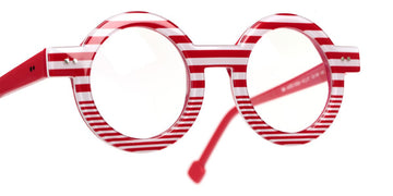 Sabine Be® Be Addict Stripe - Shiny Red Fat Stripes / Shiny Red Slim Stripes Eyeglasses