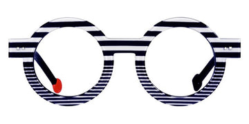 Sabine Be® Be Addict Stripe - Shiny Navy Blue Fat Stripes / Shiny Navy Blue Slim Stripes Eyeglasses