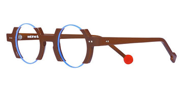 Sabine Be® Be Balloon - Matte Brown / Satin Blue Klein Eyeglasses