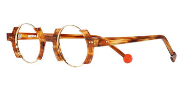 Sabine Be® Be Balloon - Shiny Blonde Veined Tortoise / Polished Pale Gold Eyeglasses