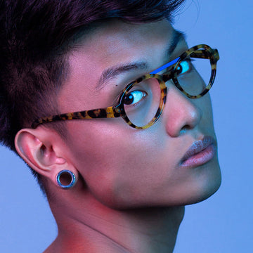 Sabine Be® Be Hype - Shiny Tokyo Tortoise / Satin Blue Klein Eyeglasses