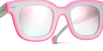 Sabine Be® Be Idol Line Sun - Shiny Pearl Gray / Shiny Neon Pink Sunglasses