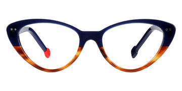 Sabine Be® Be Pretty - Shiny Navy Blue / Shiny Blond Veined Tortoise Eyeglasses