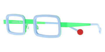 Sabine Be® Be Ziggy - Matte Baby Blue / Satin Neon Green Eyeglasses