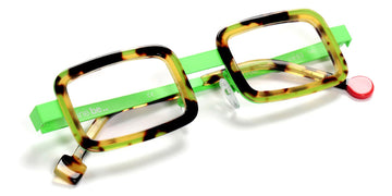 Sabine Be® Be Ziggy - Shiny Tokyo Scale / Neon Green Satin Eyeglasses