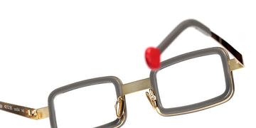 Sabine Be® Be Ziggy - Shiny Gray / Polished Pale Gold Eyeglasses