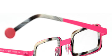 Sabine Be® Be Ziggy - Matt Horn / Neon Pink Satin Eyeglasses