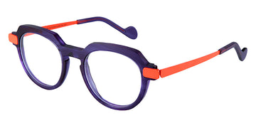 NaoNed® Beg Lann NAO Beg Lann 77BL 48 - Transparent Blue / Orange Eyeglasses