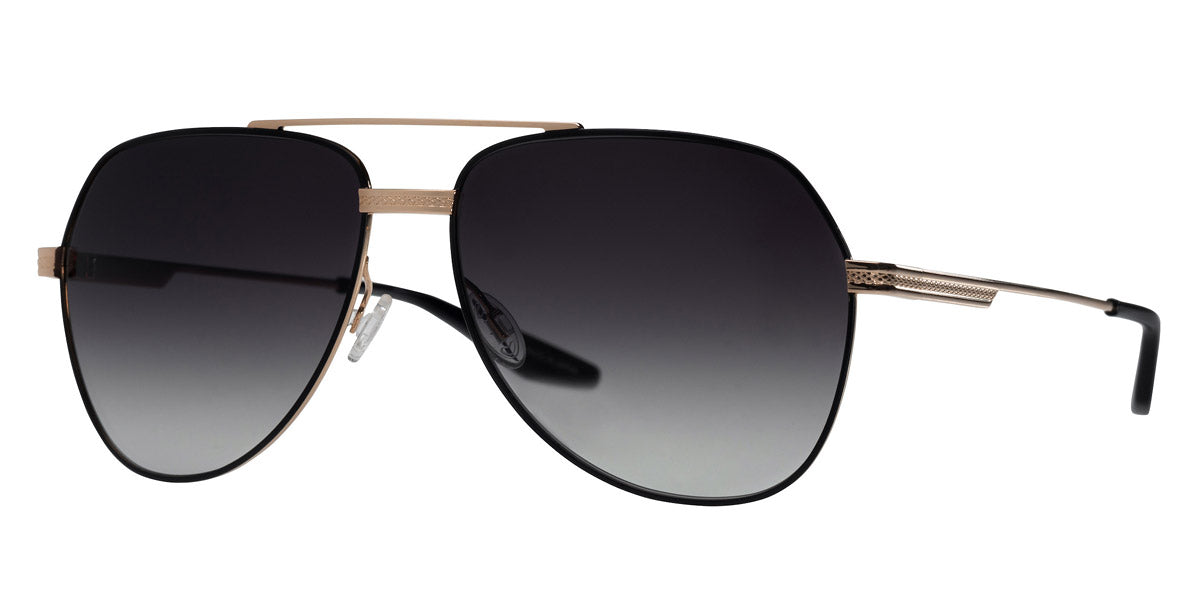 Barton Perreira® 007 AVTAK - Black Satin/Gold / Smolder Sunglasses