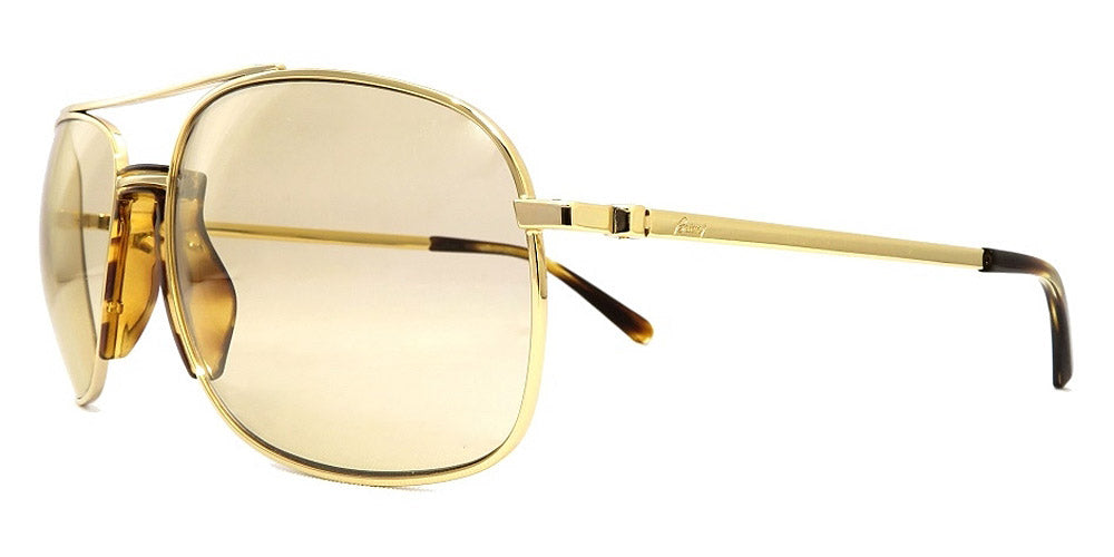 Brioni® BR0056S - Gold / Brown Sunglasses