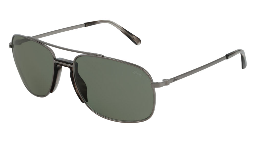 Brioni® BR0056S - Ruthenium / Green Sunglasses