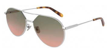 Brioni® BR0066S - Ruthenium / Green Gradient Sunglasses