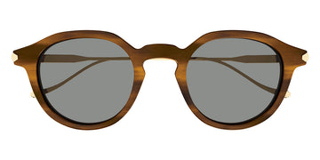 Brioni® BR0103S - Brown/Gold / Gray Sunglasses