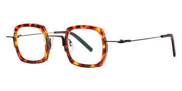 Theo® Broccoli TH BROCCOLI 040 41 - Brown Havana+Citrus Black Eyeglasses