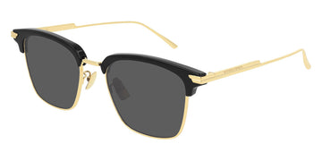 Bottega Veneta® BV1007SK - Gold / Black / Gray Sunglasses