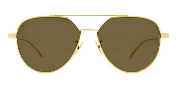 Bottega Veneta® BV1013SK - Gold / Brown Sunglasses